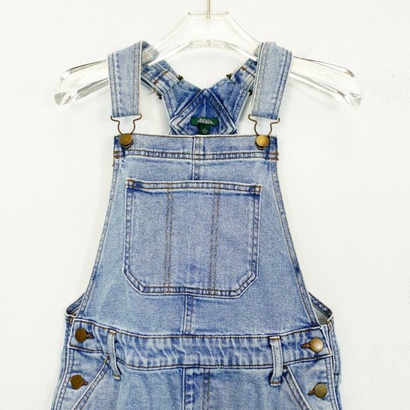 WILD‎ FABLE Romper Small Womens Denim Blue Med Washed Pocket Distressed Raw Hem - Picture 4 of 11